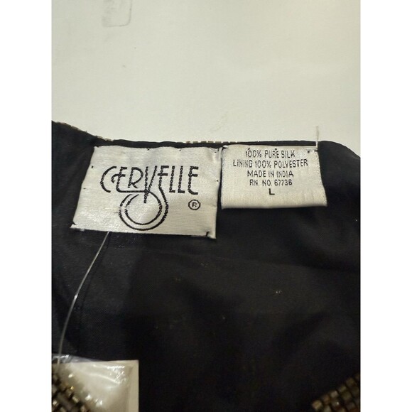 VTG Sequin Silk Dress Set Womens L Floral Blazer Cruise Holiday Formal Y2K NWT - Picture 11 of 16